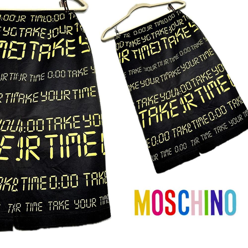 Moschino Jeans "Take Your Time" Skirt - Size 8